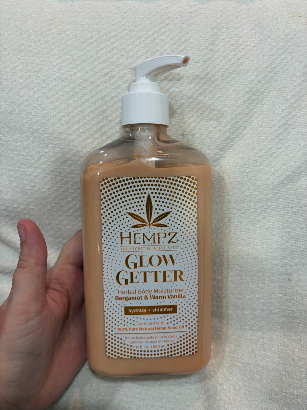 Hempz Glow Getter Herbal Body Moisturizer - Peachy Orange